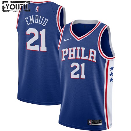 Kinder NBA Philadelphia 76ers Trikot Joel Embiid 21 Nike 2020-2021 Icon Edition Swingman